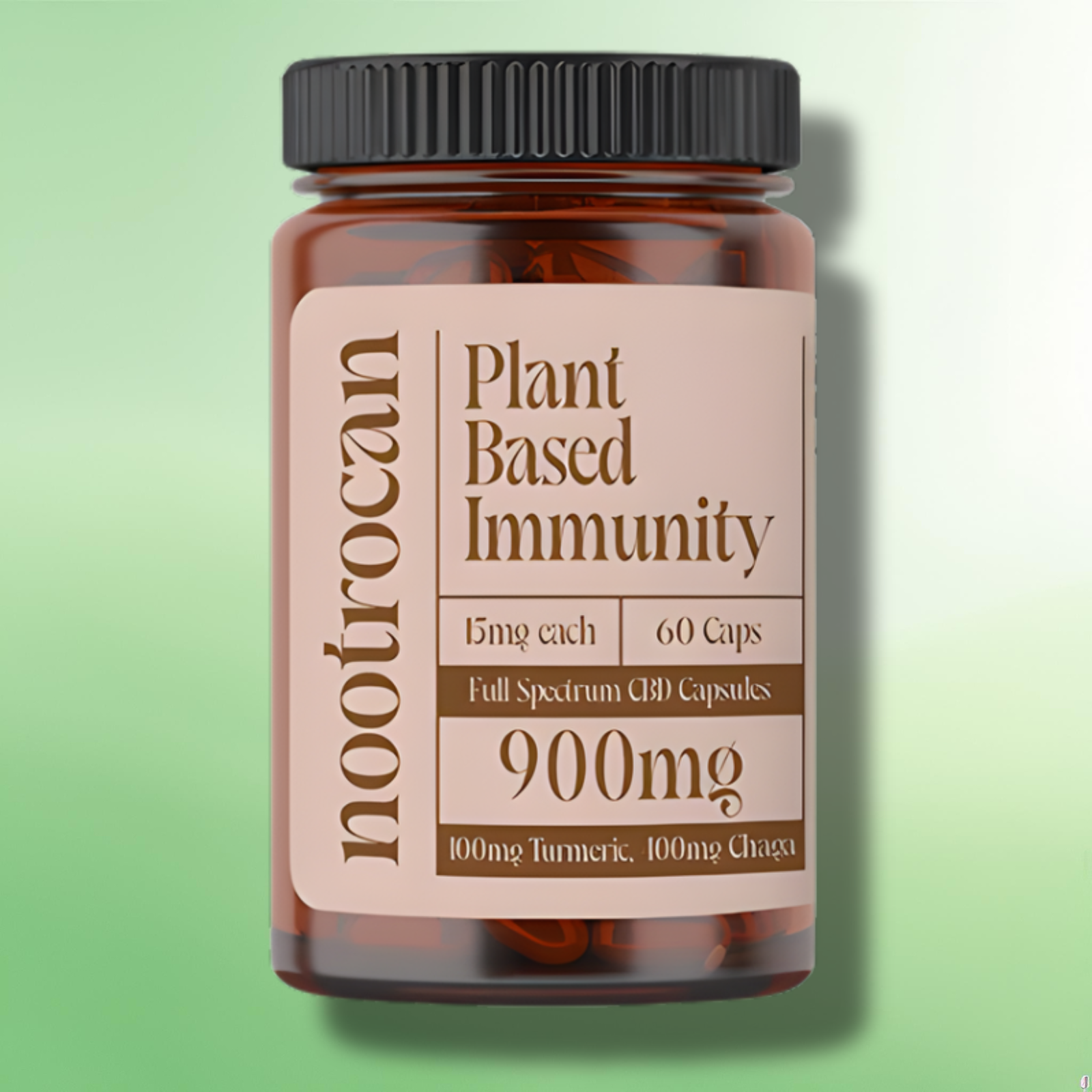 Full Spectrum CBD & Nootropic Capsules by Nootrocan - 450mg/900mg - 30/60 Caps