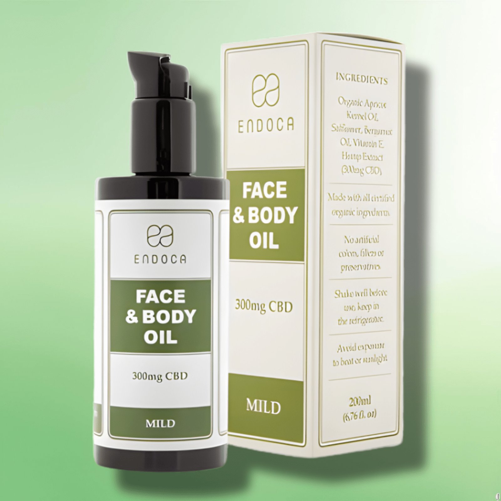Nourishing CBD Face & Body Oil by Endoca - 300mg CBD - 200ml - CBD Shack