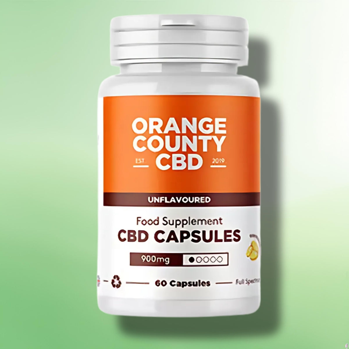 Full Spectrum CBD Capsules by Orange County | 900mg - 3600mg | 60 Capsules