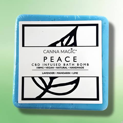 Luxurious 100mg CBD Infused Bath Bombs by Canna Magic - Womens Gift Set - 6 Pcs