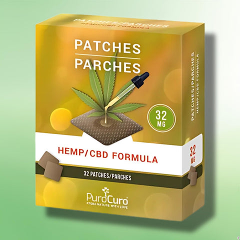 Purocuro 1024mg - 2048mg CBD Patches - Pain Management - 12/32 Patches