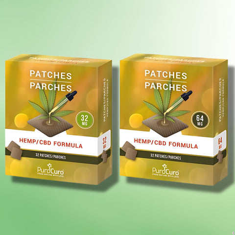 Purocuro 1024mg - 2048mg CBD Patches - Pain Management - 12/32 Patches