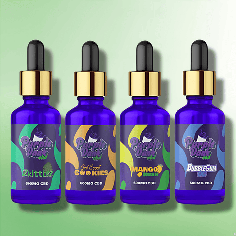 Full Spectrum CBD Oil by Purple Dank - 600mg-4800mg - 9 Flavours (BUY 1 GET 1 FREE)