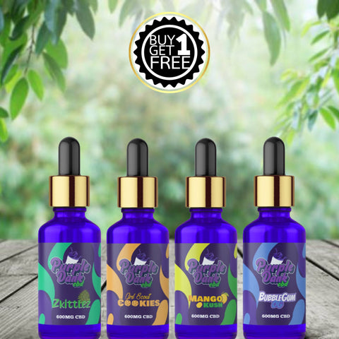 Purple Dank CBD 600mg to 4800mg Full-Spectrum Terpene CBD Oil  (BUY 1 GET 1 FREE)