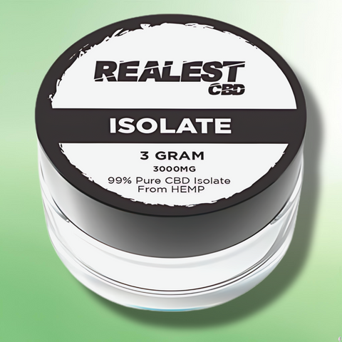 Pure CBD Isolate by Realest - 500mg to 5000mg CBD - 99% Purity! - (BUY 1 GET 1 FREE)