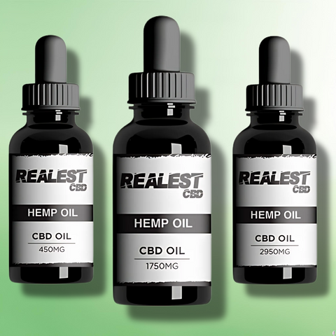 CBD Oil by Realest CBD - 450mg-2950mg CBD Oil - Anxiety & Stress (BUY 1 GET 1 FREE)