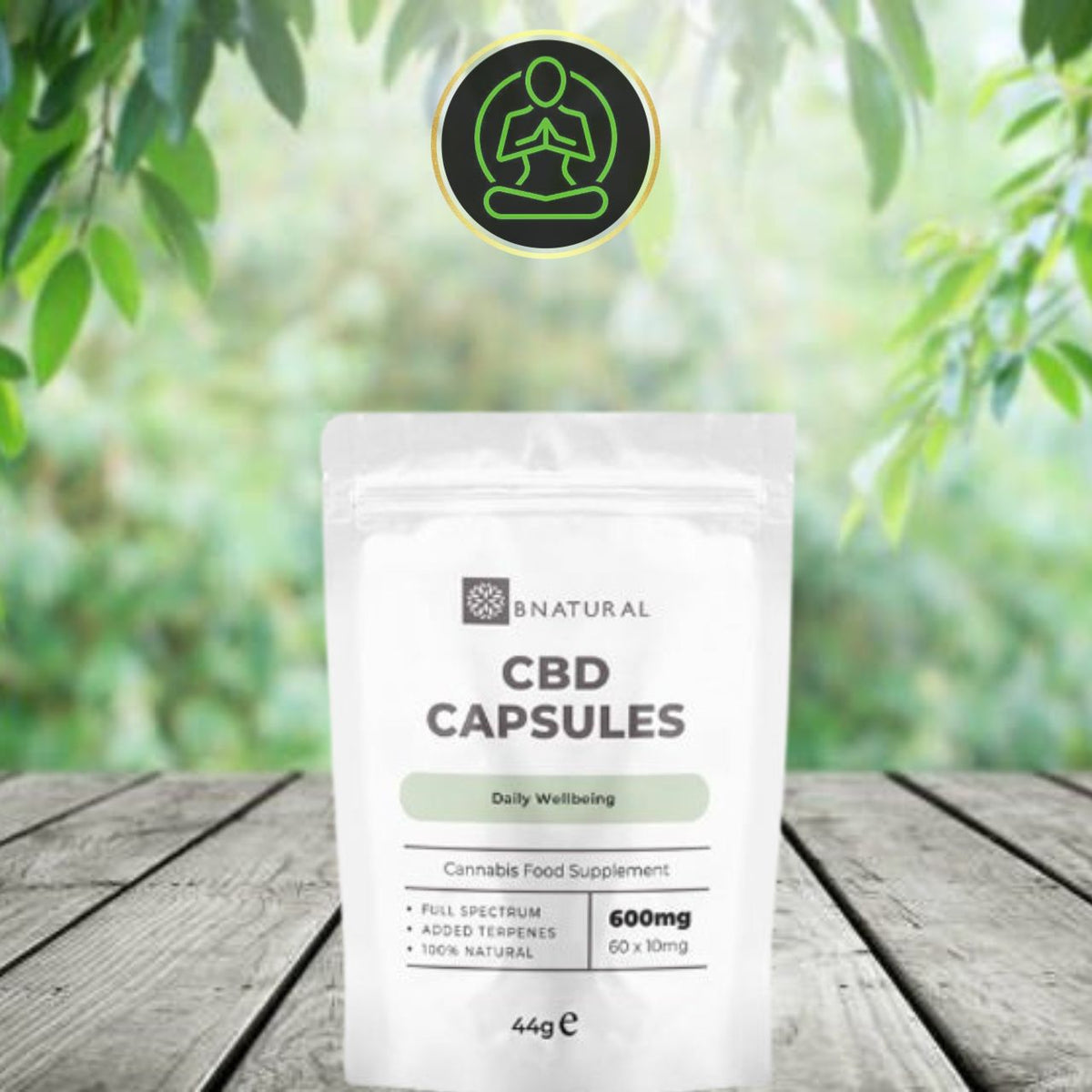 Bnatural 600mg -1200mg CBD Vegan Capsules - 60 Caps