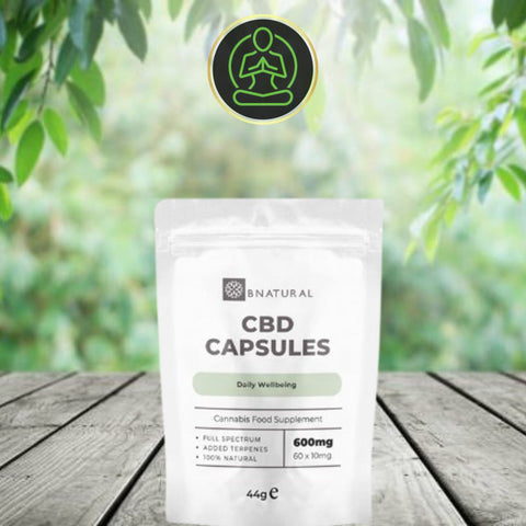 Bnatural 600mg -1200mg CBD Vegan Capsules - 60 Caps