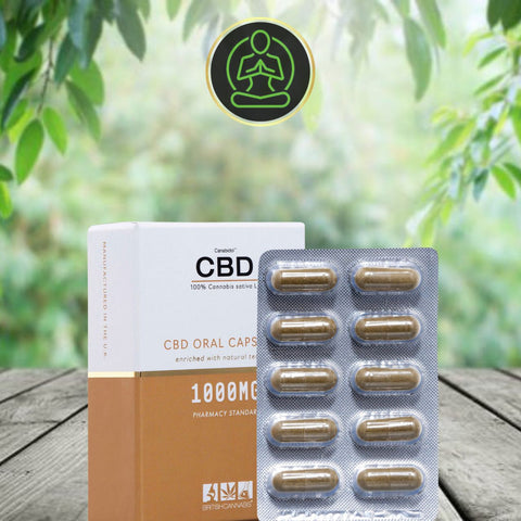 CBD by British Cannabis 1000mg CBD 100% Cannabis Oral Capsules - 30 Caps