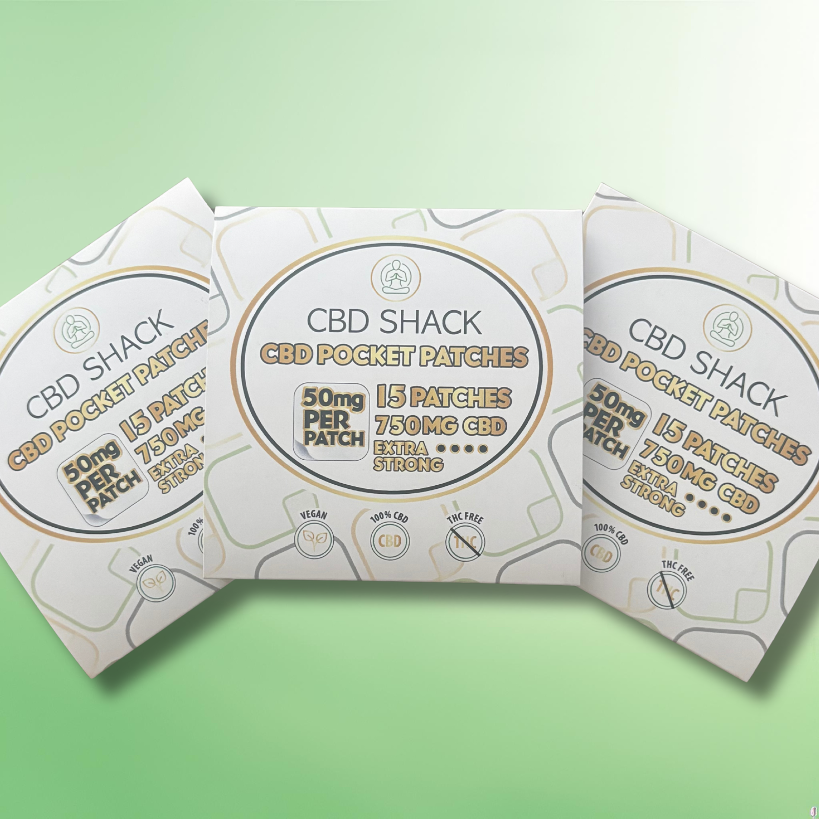 CBD Patches by CBD Shack - High Strength CBD - 20mg to 50mg - 15 Patches
