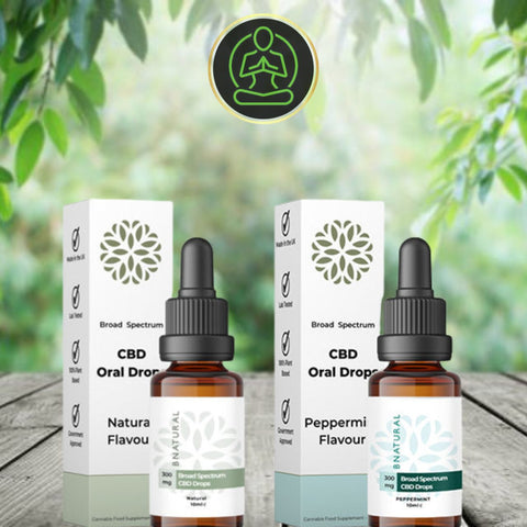 Bnatural 300mg - 1200mg Broad Spectrum CBD Oral Drops - 10ml