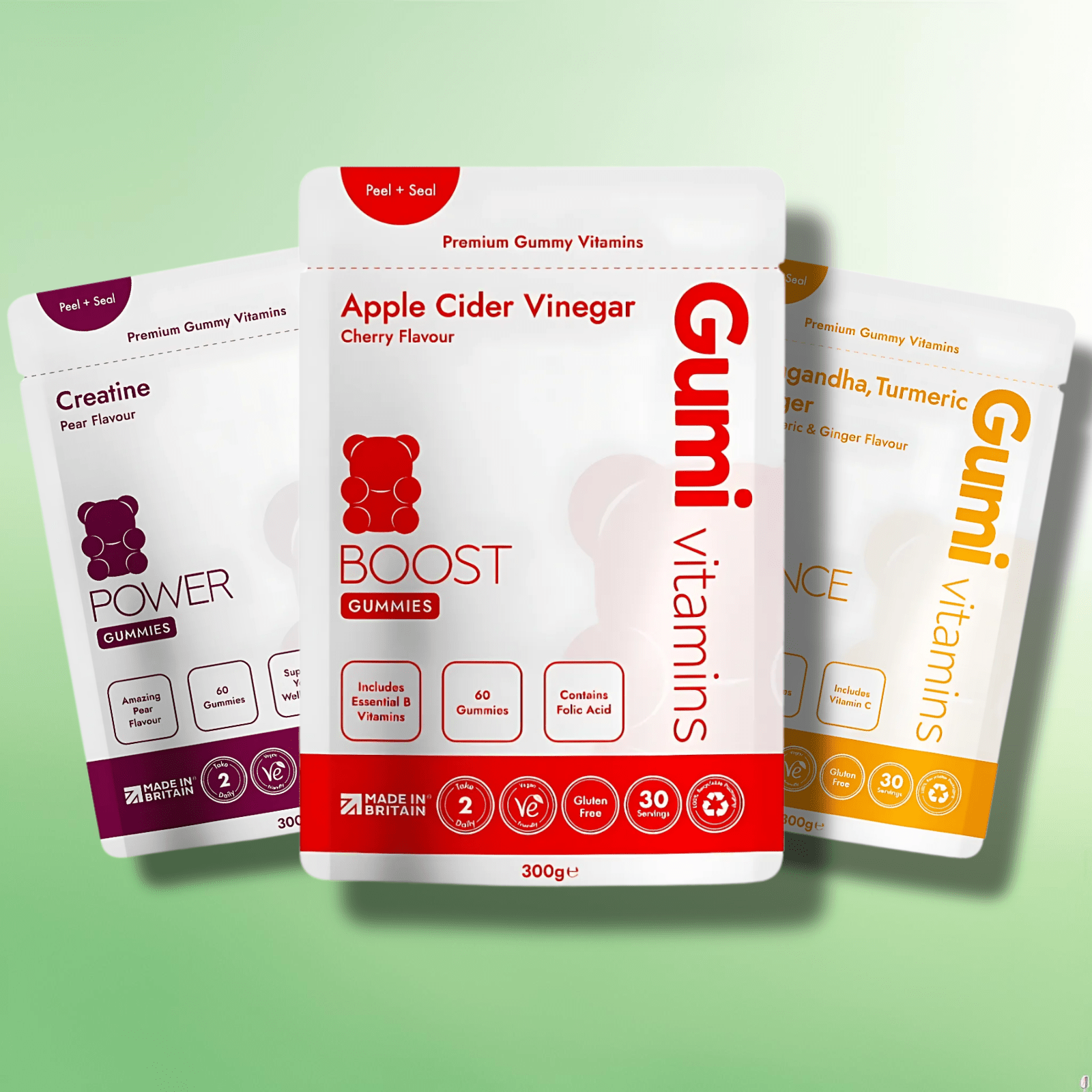 Pure Extract Vitamin Gummies by Gumi Vitamins - 10 Flavours! - 60 Gummies - CBD Shack