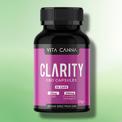 Broad Spectrum CBD Capsules by Vita Canna | Vegan | 500mg-1000mg | 50 caps