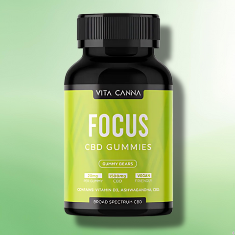 CBD Gummies by Vita Canna 750mg-1500mg CBD - Essential Vitamins + Vegan - 75 pcs