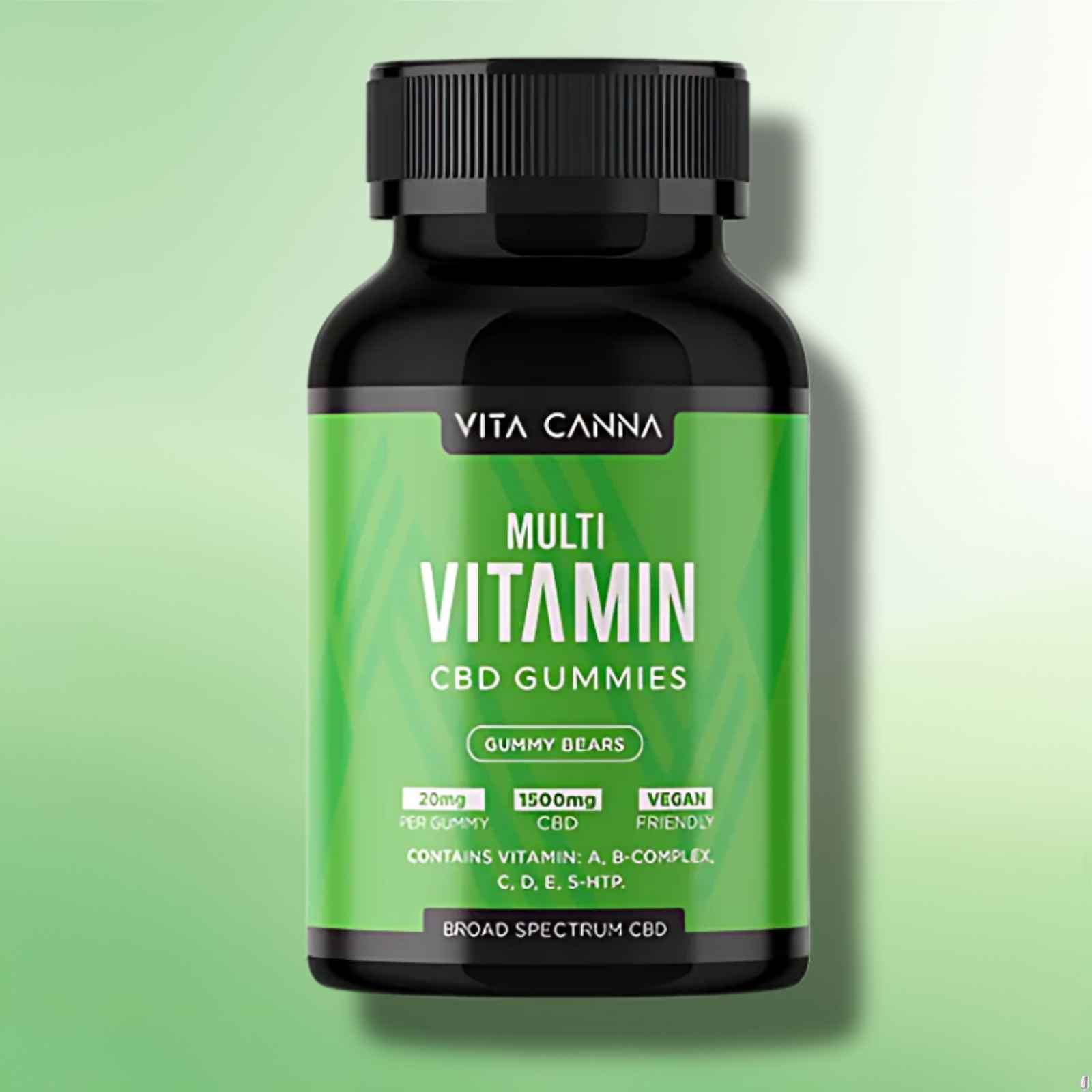 CBD Gummies by Vita Canna 750mg-1500mg CBD - Essential Vitamins + Vegan - 75 pcs