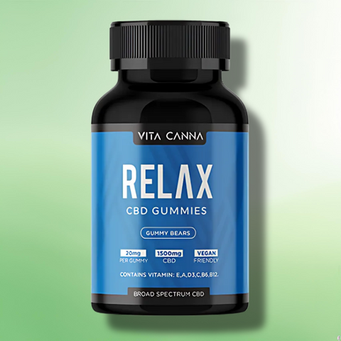 CBD Gummies by Vita Canna 750mg-1500mg CBD - Essential Vitamins + Vegan - 75 pcs