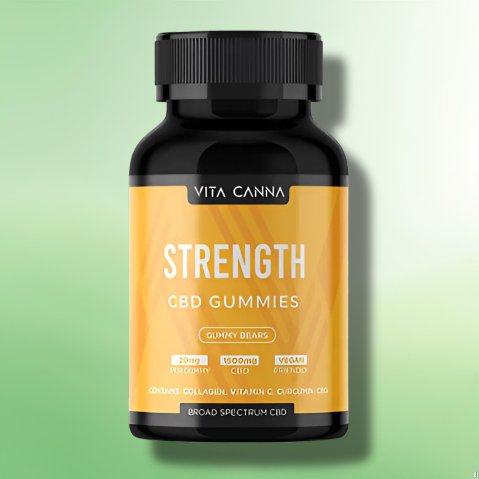 CBD Gummies by Vita Canna 750mg-1500mg CBD - Essential Vitamins + Vegan - 75 pcs