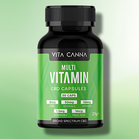 Broad Spectrum CBD Capsules by Vita Canna | Vegan | 500mg-1000mg | 50 caps