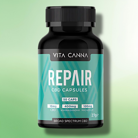 Broad Spectrum CBD Capsules by Vita Canna | Vegan | 500mg-1000mg | 50 caps