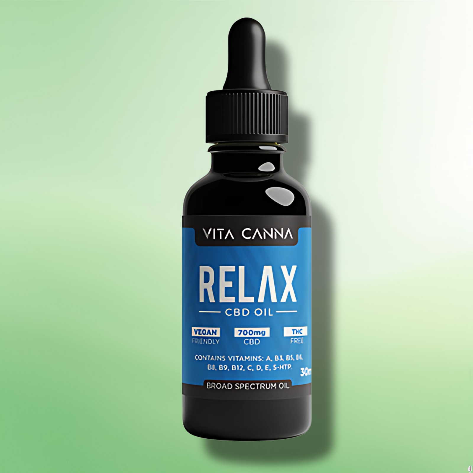 CBD Oil by Vita Canna - 700mg to 2800mg - Broad Spectrum C8 MCT Oil - 30ml