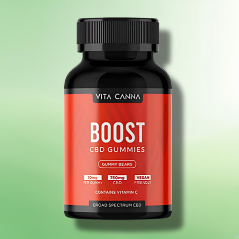 CBD Gummies by Vita Canna 750mg-1500mg CBD - Essential Vitamins + Vegan - 75 pcs