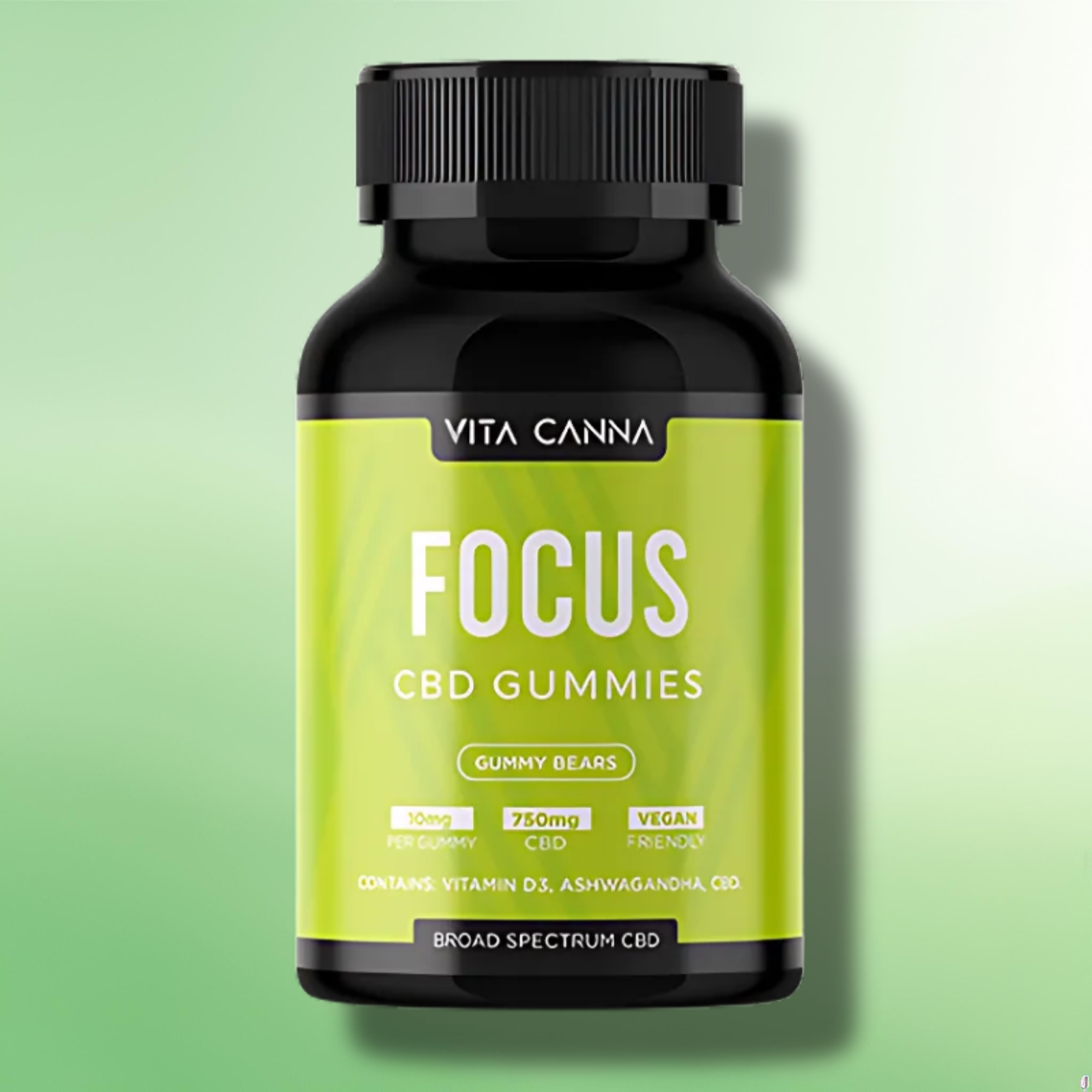 CBD Gummies by Vita Canna 750mg-1500mg CBD - Essential Vitamins + Vegan - 75 pcs