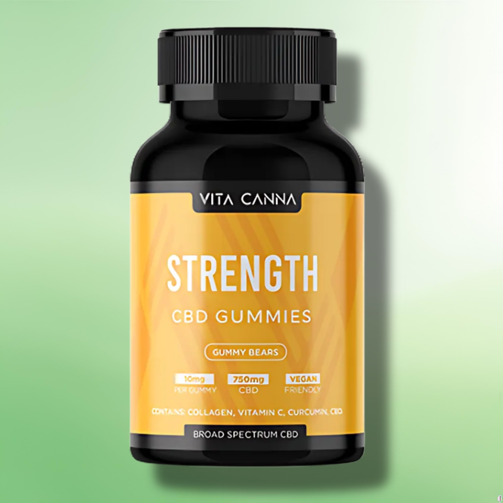 CBD Gummies by Vita Canna 750mg-1500mg CBD - Essential Vitamins + Vegan - 75 pcs