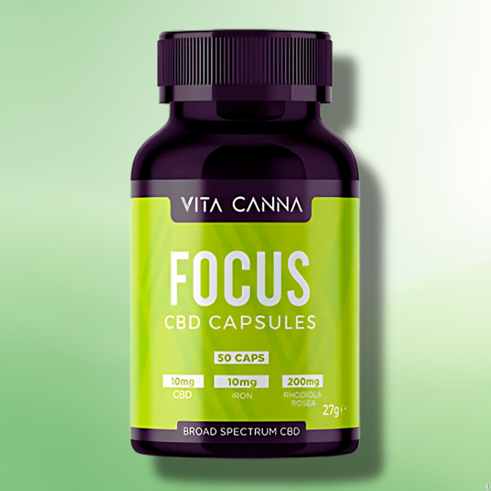 Broad Spectrum CBD Capsules by Vita Canna | Vegan | 500mg-1000mg | 50 caps