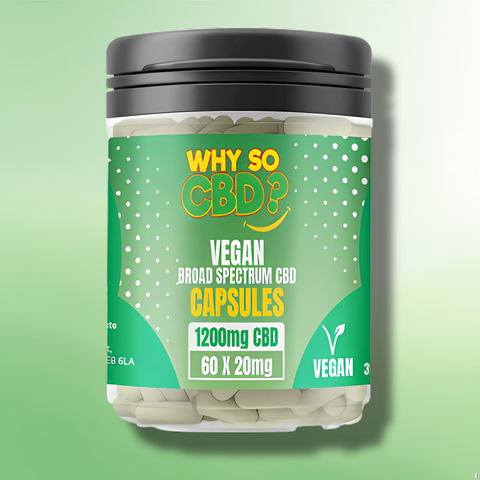 Broad Spectrum CBD Capsules by Why So CBD? 600mg to 3600mg - 30/60 Caps