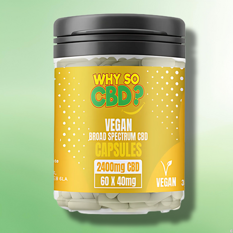 Broad Spectrum CBD Capsules by Why So CBD? 600mg to 3600mg - 30/60 Caps