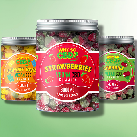 CBD Gummies by Why So CBD? 500mg - 6000mg Max Strength CBD!! - 11 Flavours