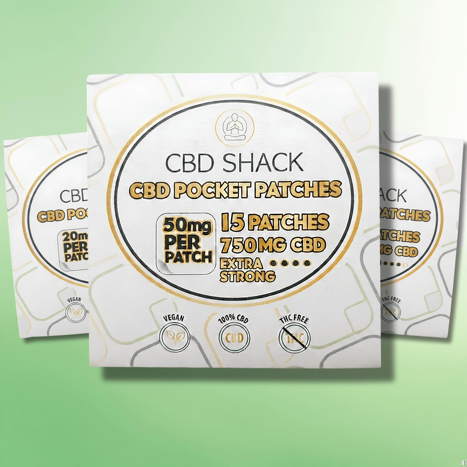 CBD Patches by CBD Shack - High Strength CBD - 20mg to 50mg - 15 Patches - CBD Shack