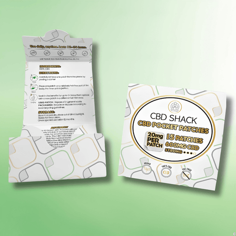 CBD Patches by CBD Shack - High Strength CBD - 20mg to 50mg - 15 Patches - CBD Shack