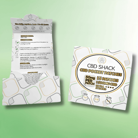 CBD Patches by CBD Shack - High Strength CBD - 20mg to 50mg - 15 Patches - CBD Shack