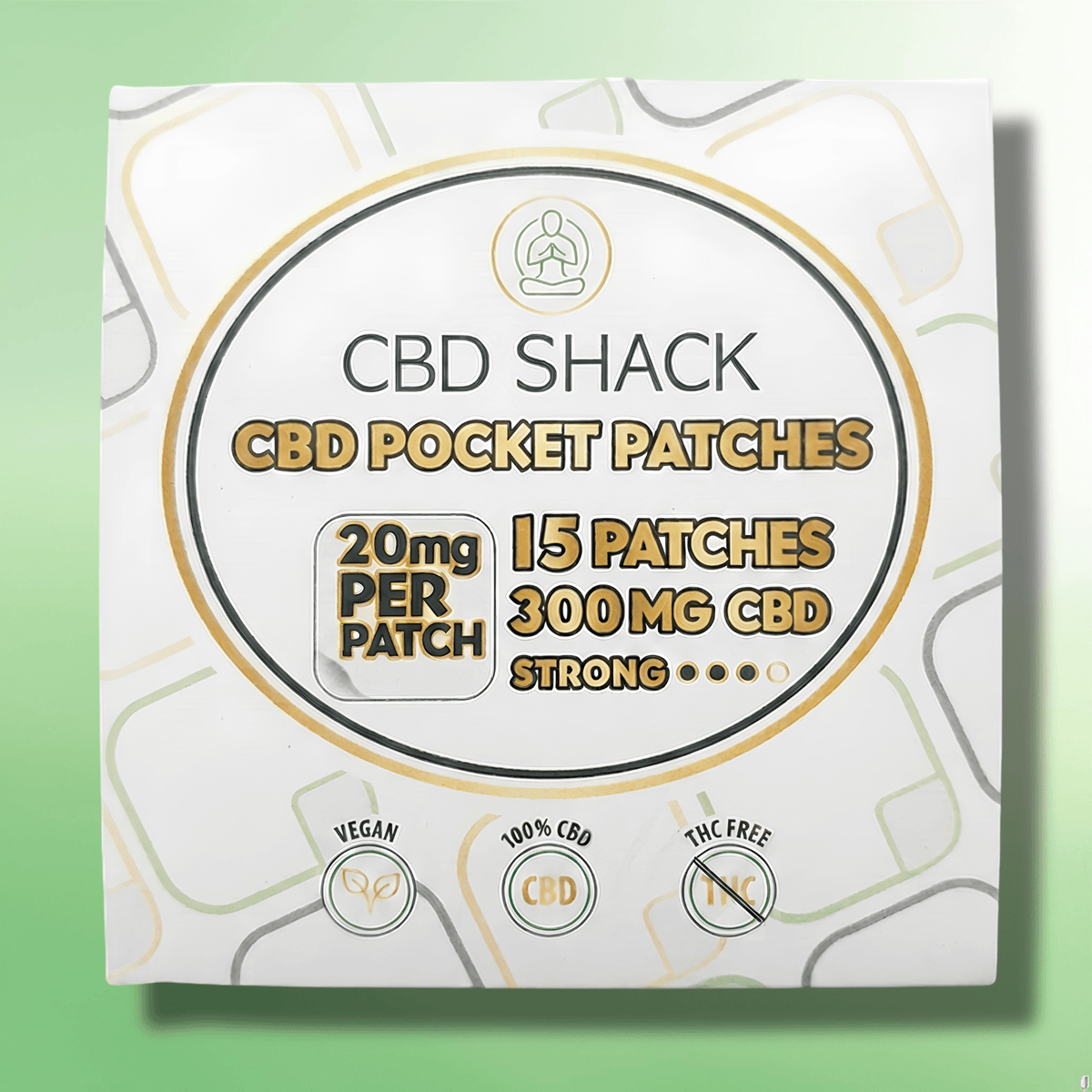 CBD Patches by CBD Shack - High Strength CBD - 20mg to 50mg - 15 Patches - CBD Shack