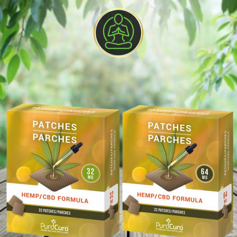 Purocuro 1024mg/2048mg CBD Patches - 32mg/64mg per Patch - 32 Patches