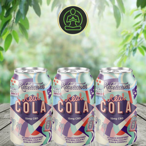 12 x Rebelicious 15mg CBD Real Cola Sparkling Soft Drink - 330ml