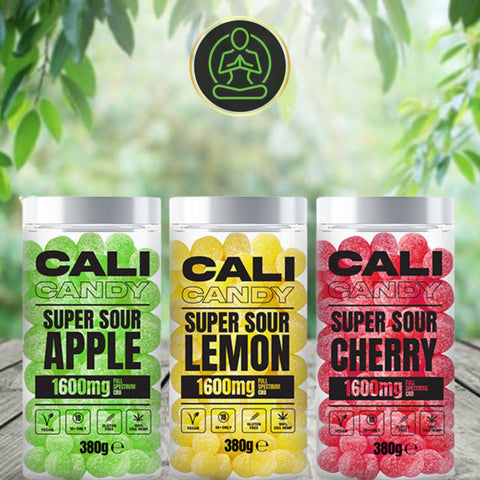 CALI CANDY 1600mg Max Strength CBD Edible Vegan Sweets - 10 Flavours