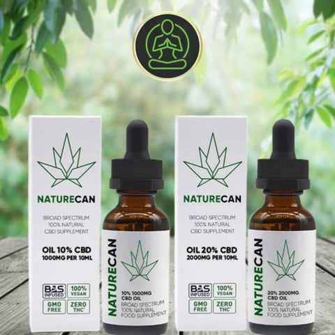 Naturecan 500mg - 3000mg CBD Broad Spectrum MCT Oil 10ml