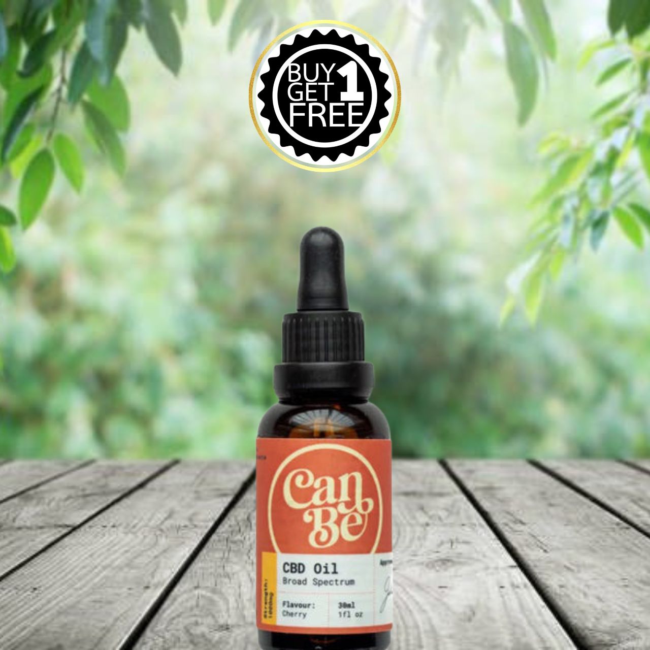 CanBe 500mg - 1500mg CBD Broad Spectrum Oil - 30ml (BUY 1 GET 1 FREE)