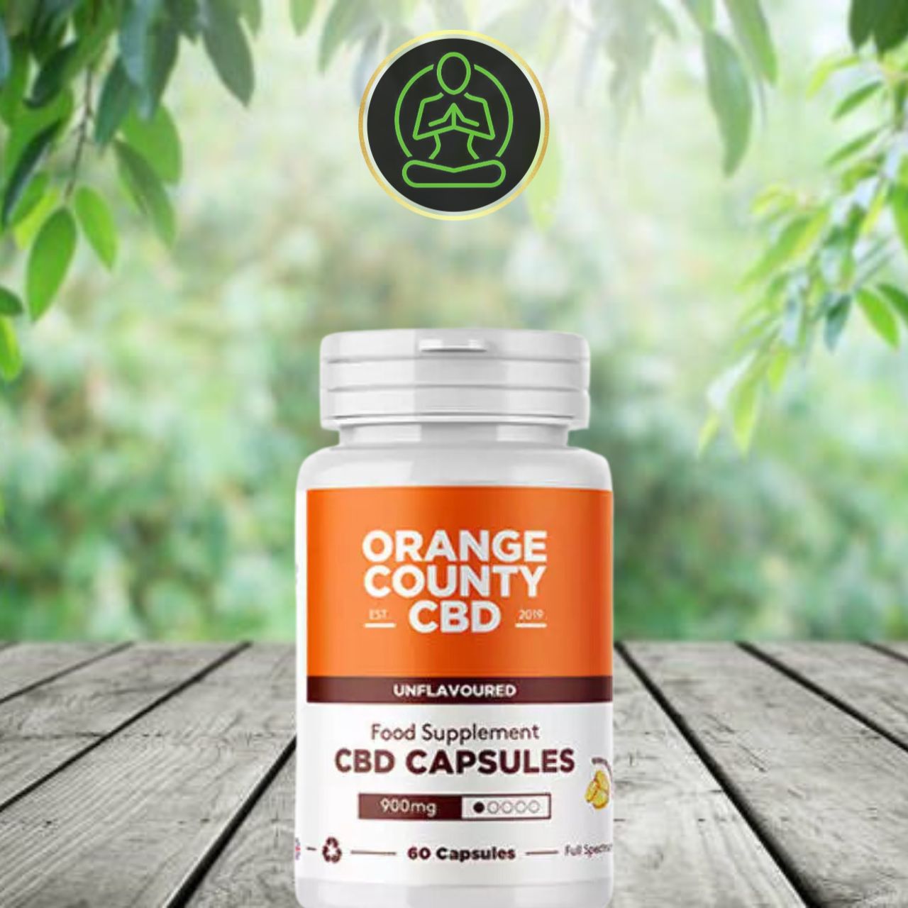 Orange County 900mg - 3600mg Full Spectrum CBD Capsules - 60 Caps