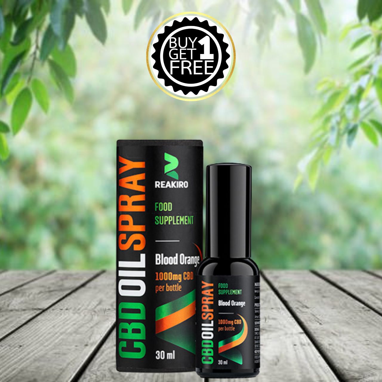 Reakiro 1000mg Full-Spectrum CBD Spray 30ml (BUY 1 GET 1 FREE)