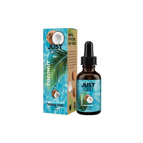 Just CBD 550mg - 5000mg Coconut Oil Tincture - 30ml