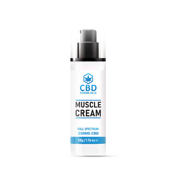 CBD Embrace 250mg Full Spectrum CBD Muscle Cream - 50g