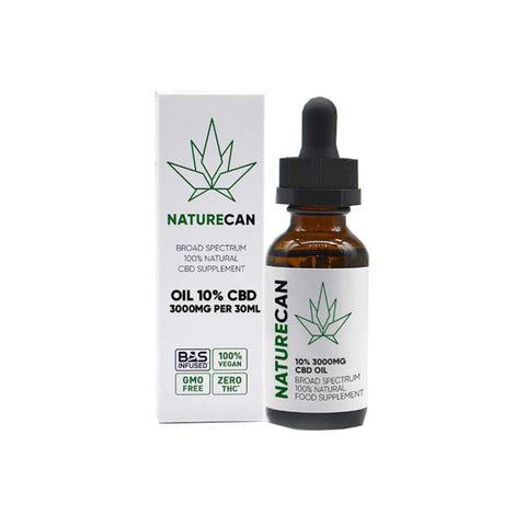 Naturecan 3000mg - 12000mg CBD Broad Spectrum MCT Oil - 30ml