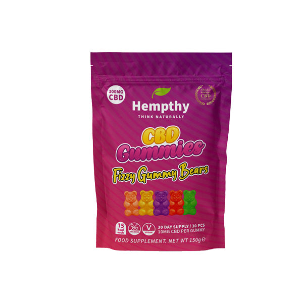 Hempthy 300mg CBD Gummies 30 Ct Pouch