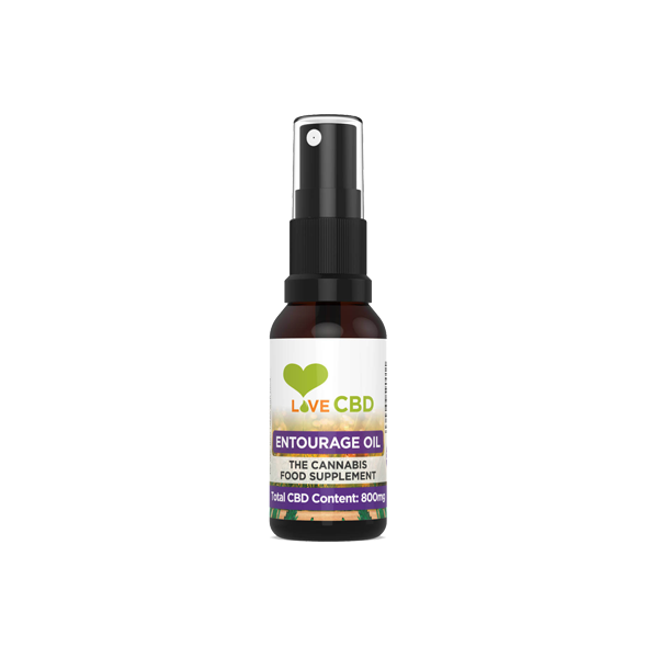 Love CBD 800mg - 2000mg Entourage CBD Oil Spray - 20ml