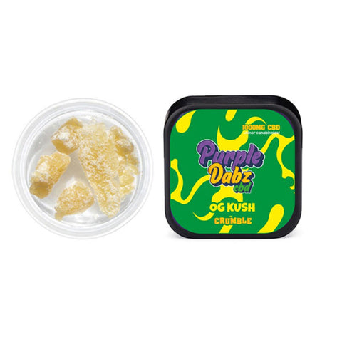 Purple Dabz by Purple Dank 1000mg CBD Crumble - OG Kush (BUY 1 GET 1 FREE)