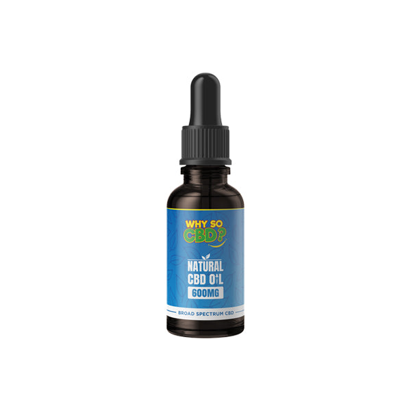 Why So CBD? 600mg - 3000mg Broad-Spectrum CBD Natural Oil - 30ml