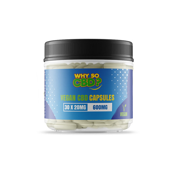 Why So CBD? 600mg - 1800mg CBD Vegan Capsules - 30 Caps